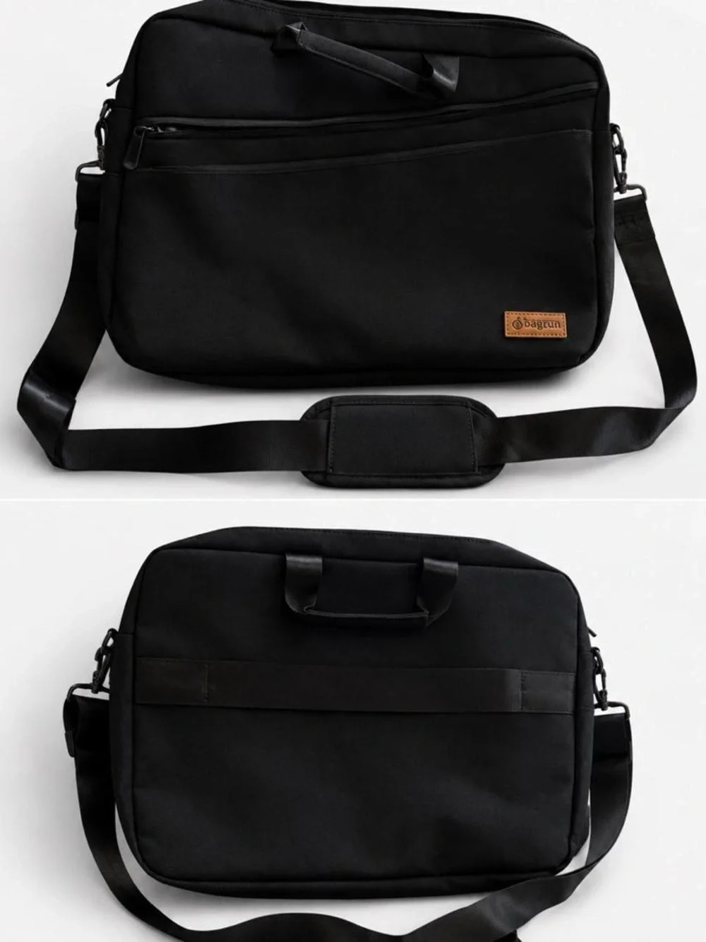 Black Men's Laptop Messenger Bag